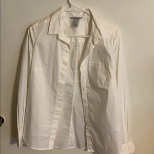 Never worn  white button down shirt
